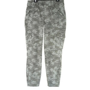NEW Spanx Stretch Twill Ankle Cargo Pants in Stone Wash Camo Size 2X #1796